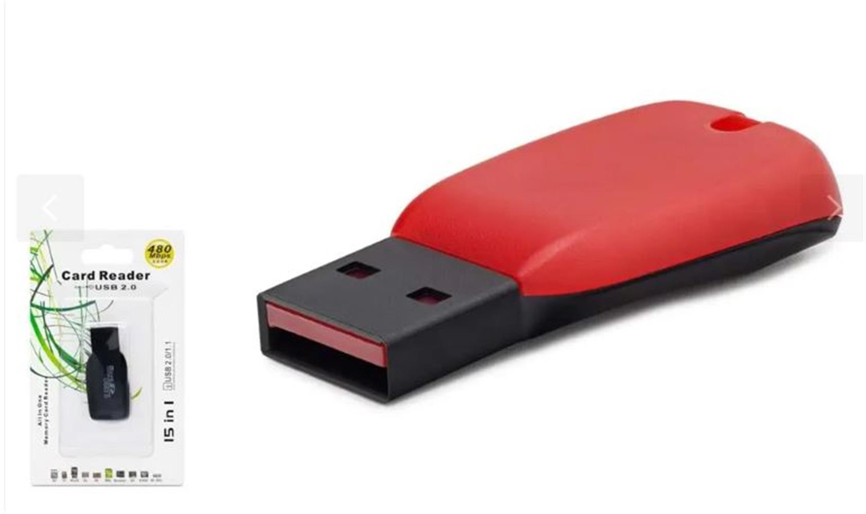 HADRON HDX7011 USB Kart Okuyucu MicroSD Kırmızı