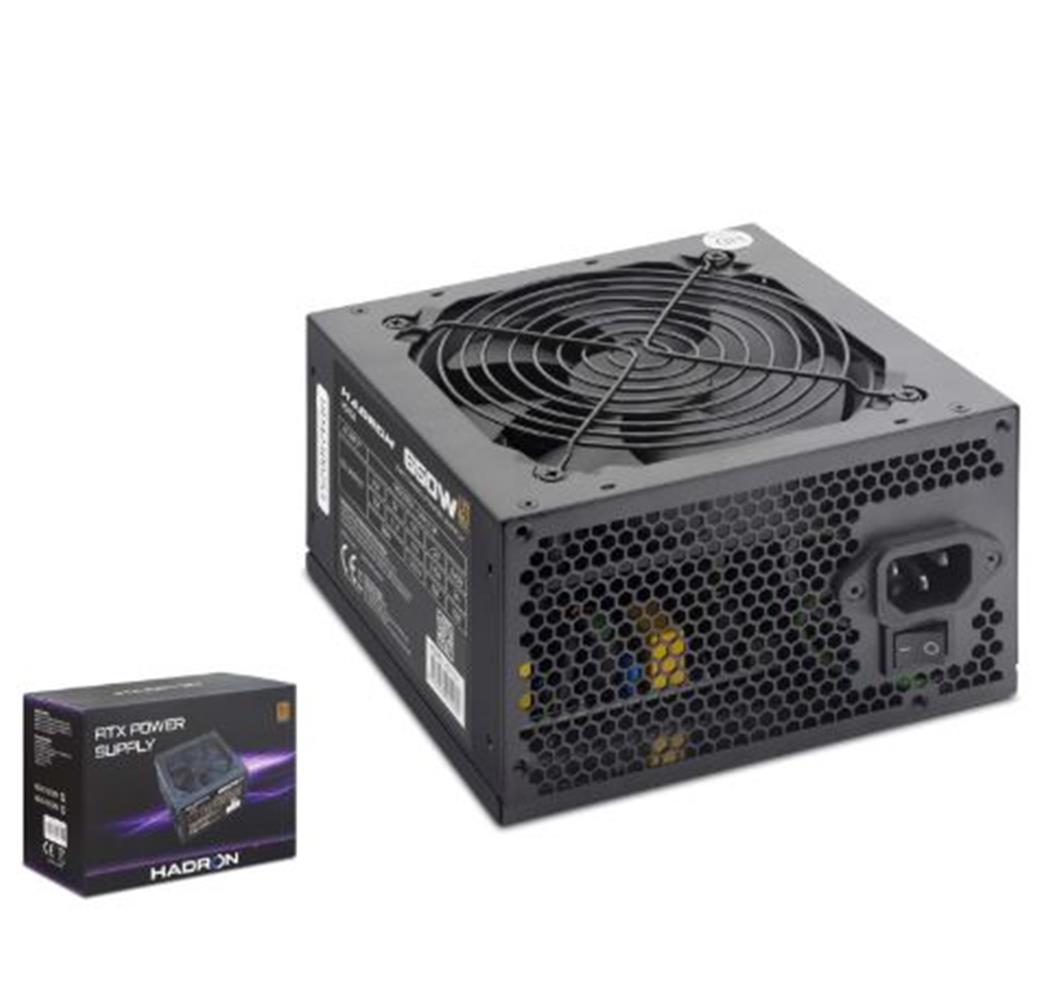 HADRON HD424 PC Power Supply Güç Kaynağı 650W 12 cm Fan ATX 80 Plus Siyah