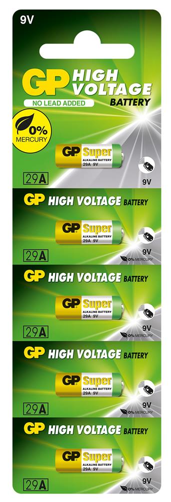 GP GP29A-C5 29A 9V Alkalin Spesifik Pil 5'li Paket 