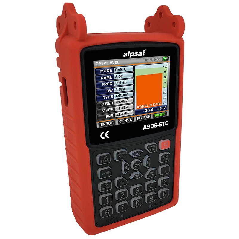 ALPSAT AS06-STC SATFINDER 6 HD SLIM GÖRÜNTÜLÜ UYDU BULUCU + KAMERA TEST CİHAZI