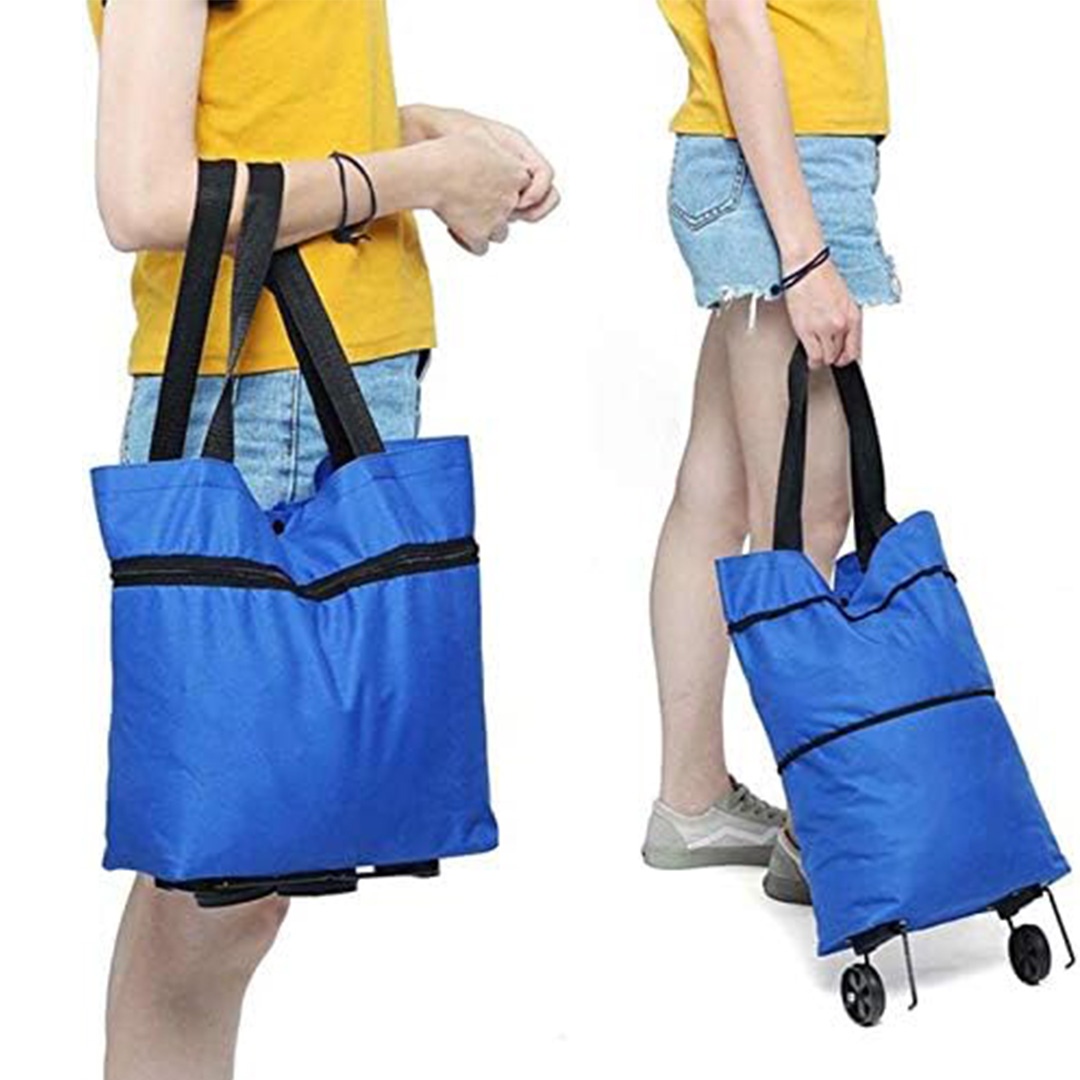 SUNUP SN-14669 TEKERLEKLİ KATLANABİLİR PRATİK PAZAR ÇANTASI