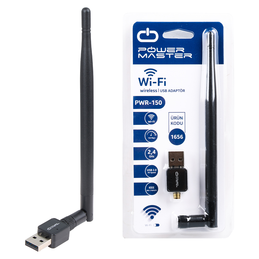 MAGBOX 802.11N MİCRO 7601 CHİPSET 2.4GHZ 150 MBPS ANTENLİ HD UYDU ALICI UYUMLU USB STİCK WİFİ ADAPTÖR