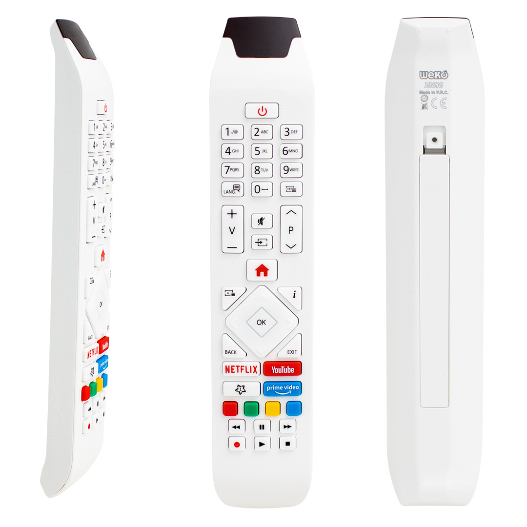 WEKO KL VESTEL RCA343140P YOUTUBE-NETFLIX-PRIME VIDEO TUŞLU BEYAZ LCD LED TV KUMANDA
