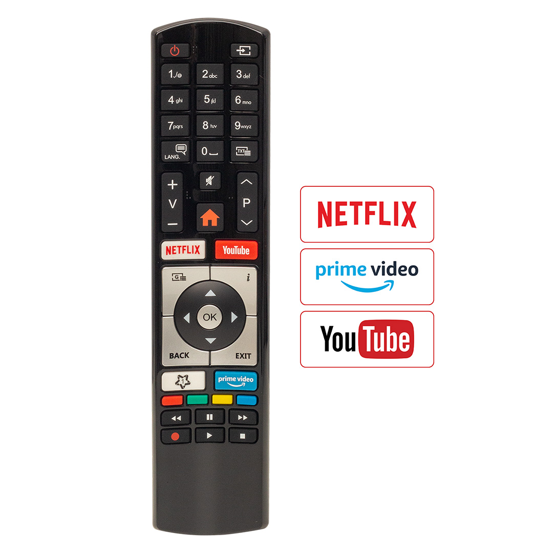 KL VESTEL RC4318P NETFLIX-YOUTUBE-PRİME VİDEO TUŞLU YAZISIZ LCD LED TV KUMANDA