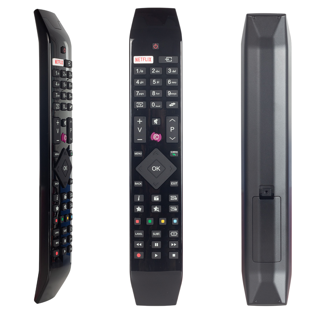 ORJİNAL KL VESTEL NETFLIX-MOR TUŞLU YENİ ÜSTÜ CAMLI-HITACHI RC 49141 LED TV KUMANDA