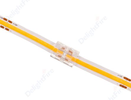 POWERMASTER 10MM ÇİFT UÇLU KONNEKTÖR - COB LED ŞERİT KÖŞE KONNEKTÖRLERİ 2PİN