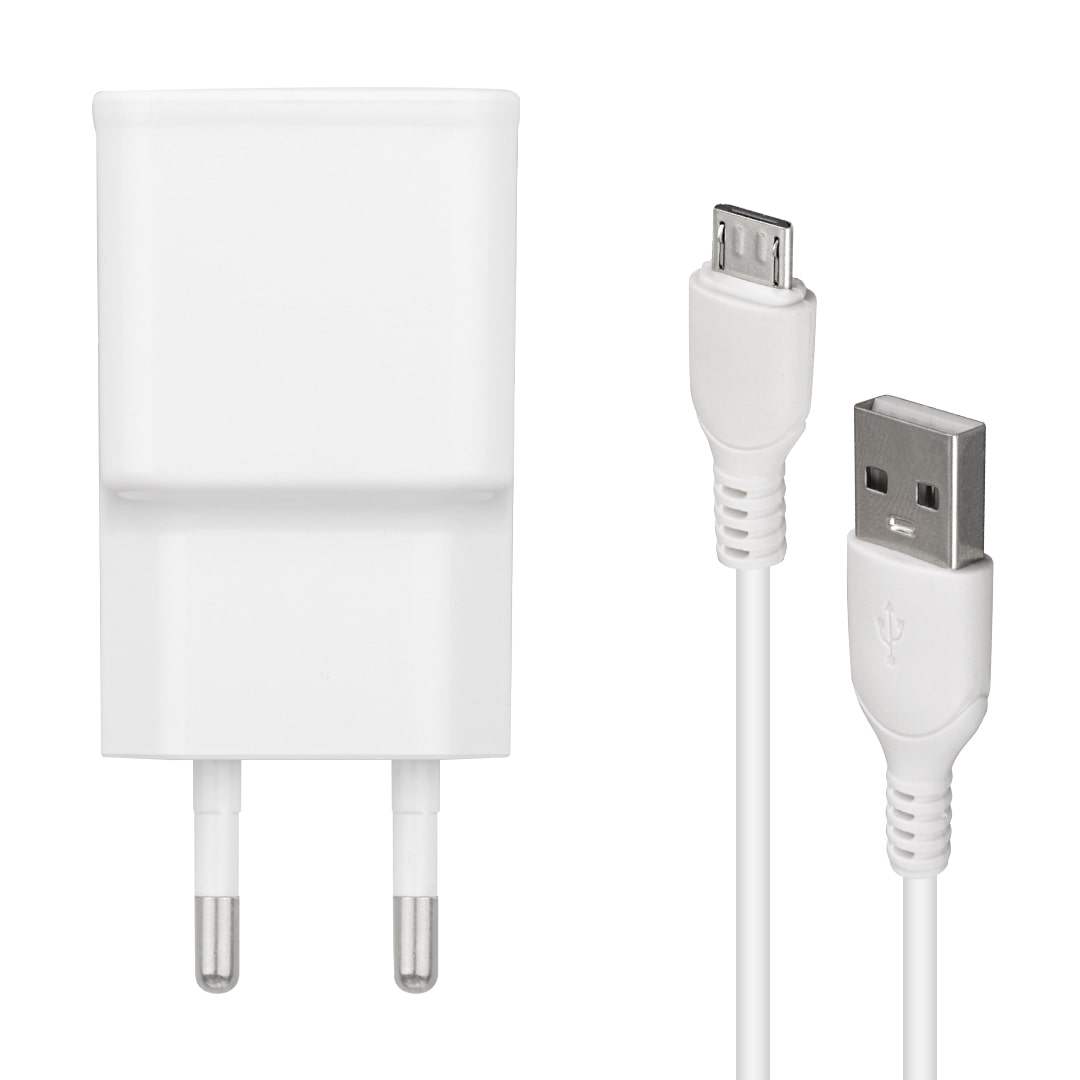 WEKO WK-21434 S6 2.1 AMPER ŞARJ BAŞLIK ADAPTÖRÜ + MICRO USB KABLO(NO:3)