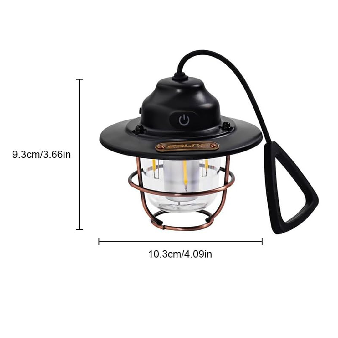 POWERMASTER LK-003A ŞARJLI KAMP LAMBASI FİLAMENT LED AMPÜL (6 FARKLI AYDINLATMA MODU)