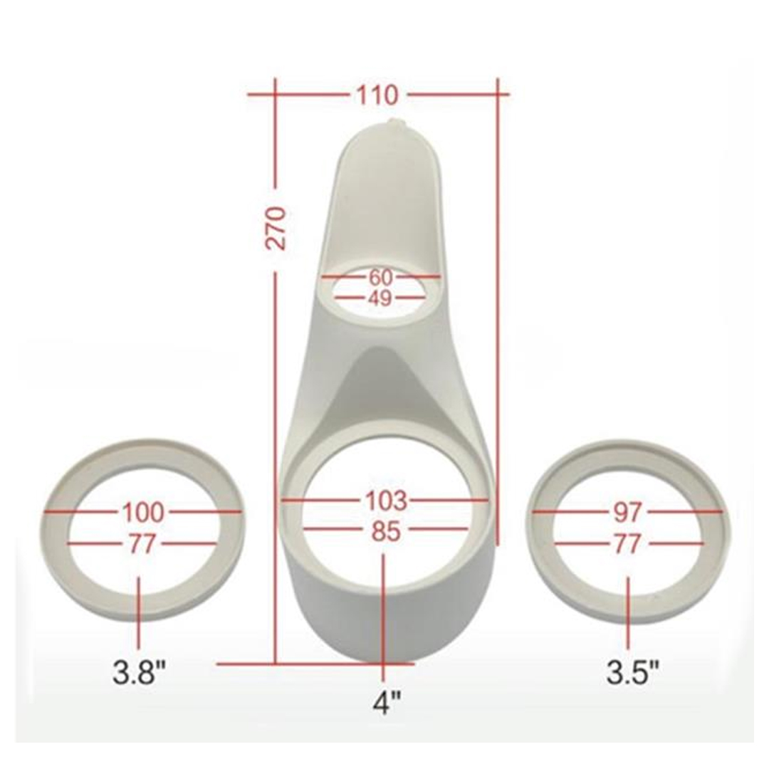 FOR-X XYP-POD2 3.5 - 3.8 - 4 TWEETER MONTAJ YUVASI 1 ÇİFT (PLASTİK)