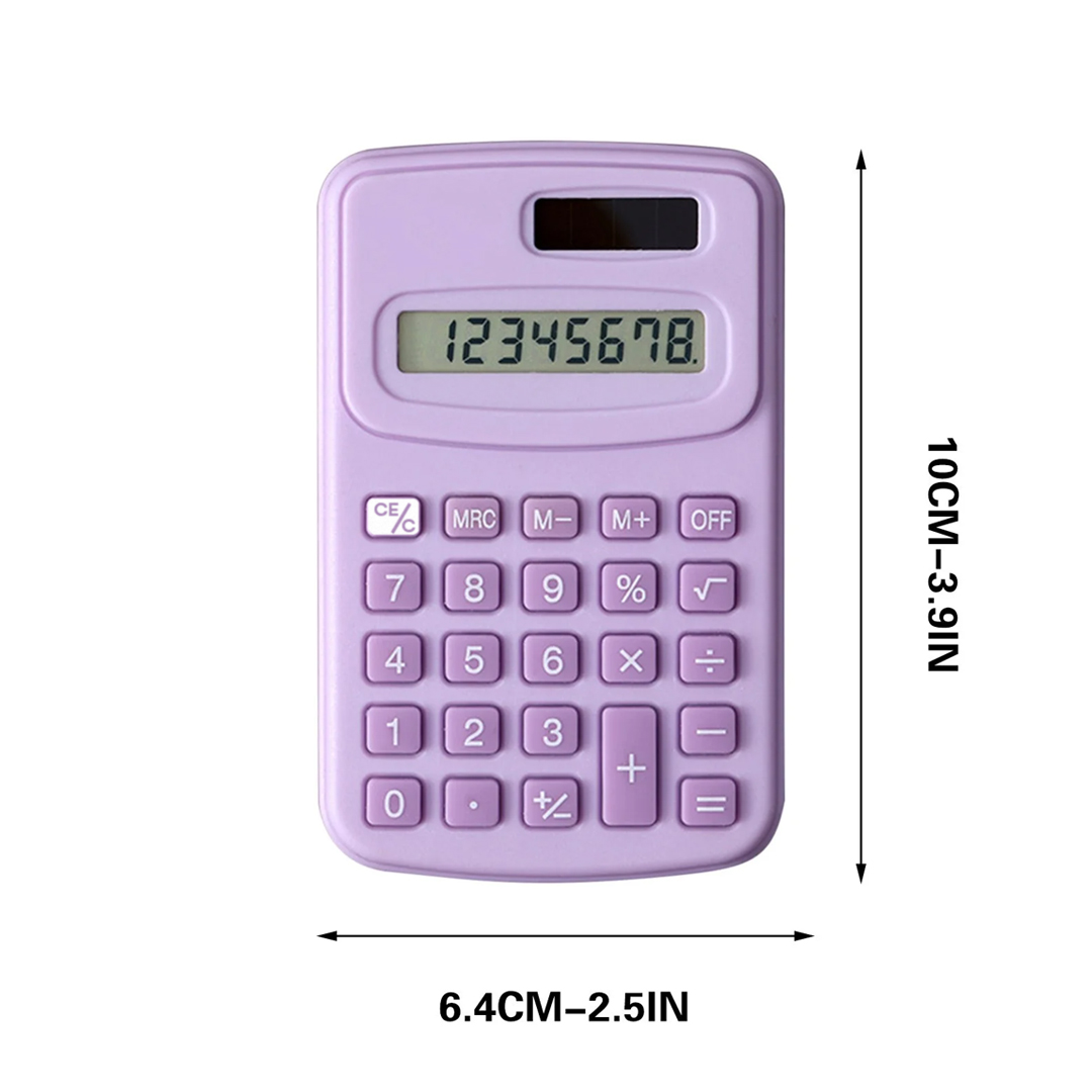 POWERMASTER PM-25422 MOR 8 HANELİ MİNİ HESAP MAKİNESİ