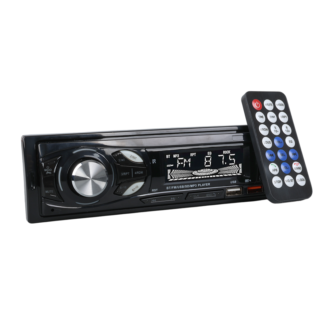 CARSTAR CS-107 7 RENKLİ ÇİFT USB/SD/FM/AUX/BLUETOOTH KUMANDALI OTO TEYP 4X60 WATT