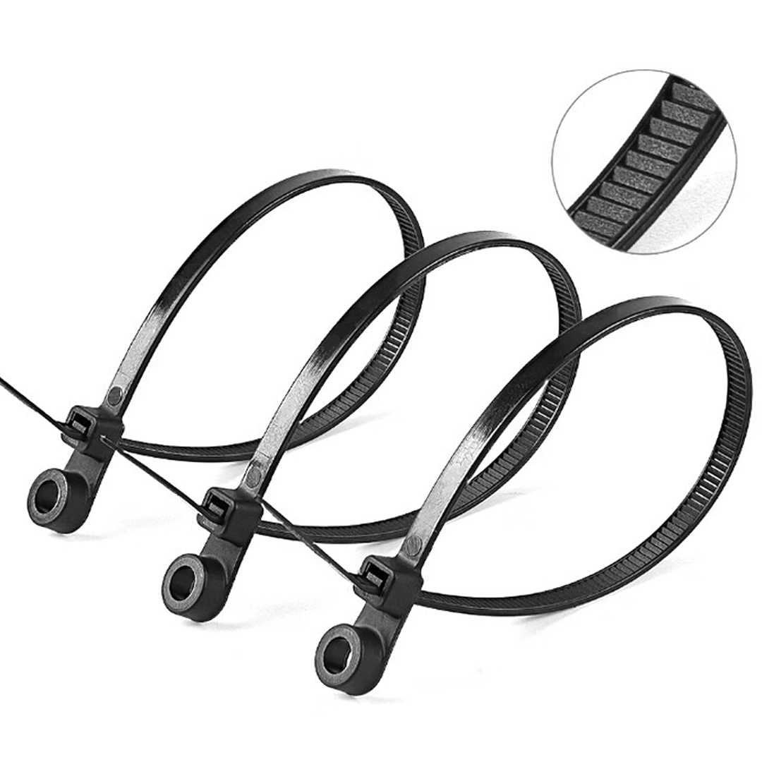 POWERMASTER PM-26328 DELİKLİ SİYAH KABLO BAĞI 3.6X200MM (100LÜ PAKET)