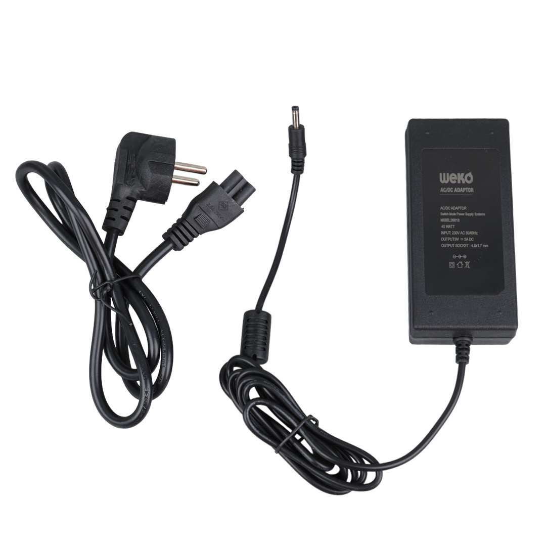 WEKO  9 VOLT - 5 AMPER YAZAR KASA/ POS MAKİNESİ MASAÜSTÜ ADAPTÖR 4.0*1.7 MM UÇLU