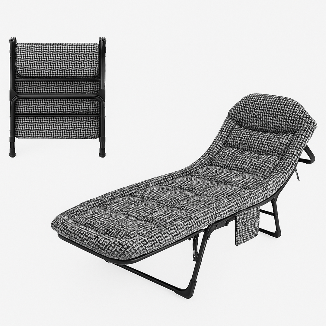 SUNUP SN-26975 TAŞINABİLİR AYARLANABİLİR 5 KADEME SÜNGER KAMP YATAK ŞEZLONG (KAZAYAĞI)