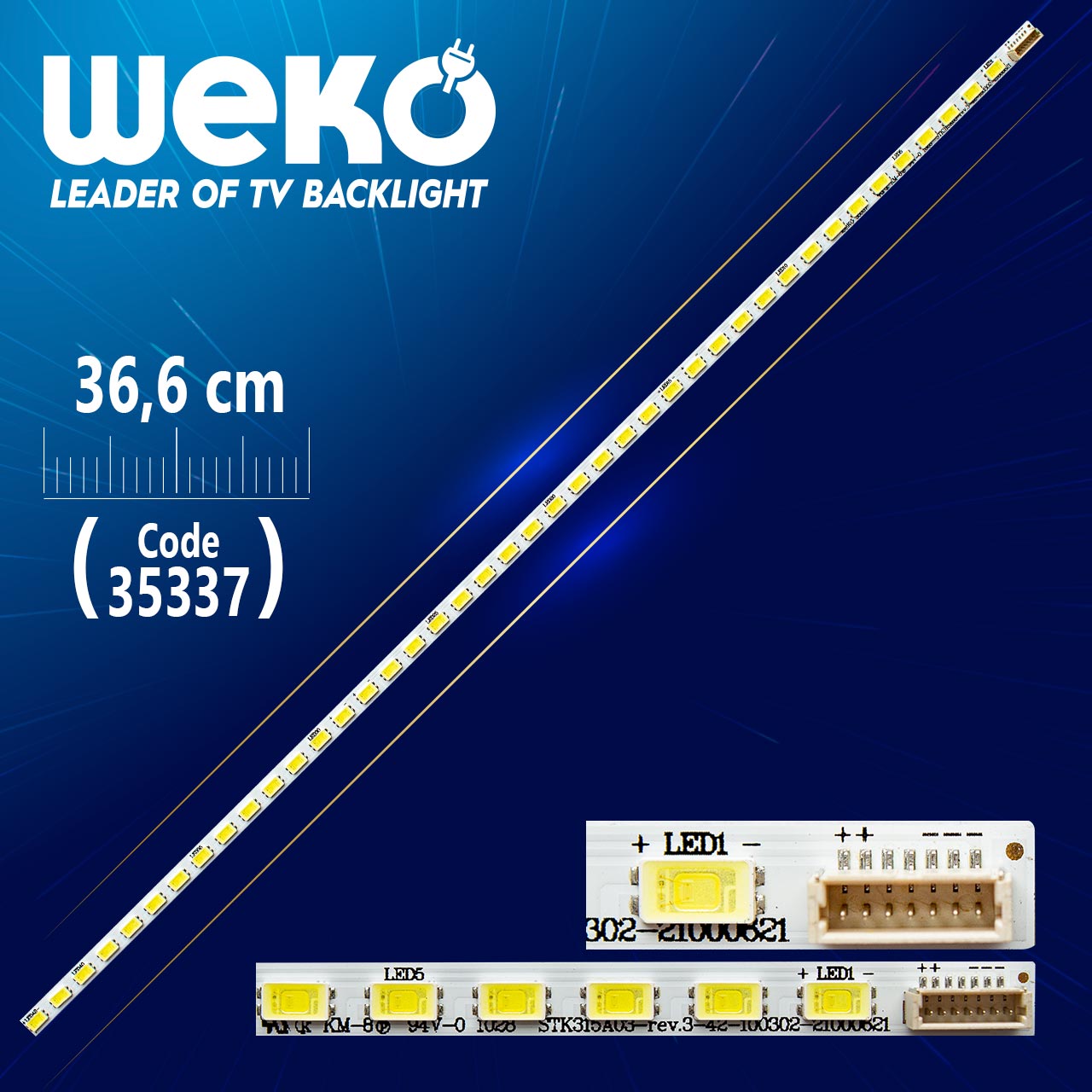 WEKO STK315A03_REV.3_42_100302_21000821 - 36.6 CM 42 LEDLİ - (WK-951)