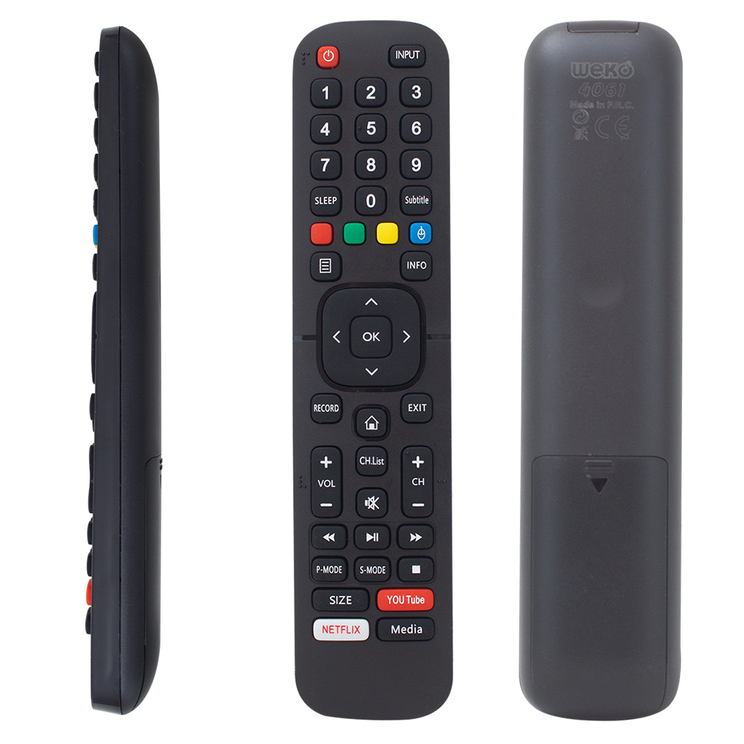 WEKO KL HISENSE * STRONG SMART NETFLIX-YOUTUBE-MEDIA TUŞLU LCD LED TV KUMANDA