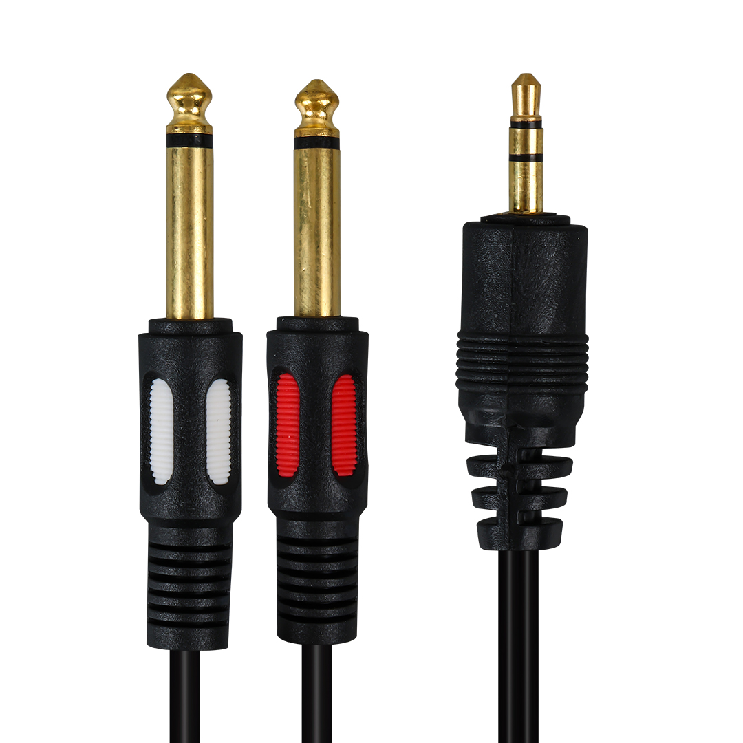 POWERMASTER PM-4284 3.5MM STEREO ERKEK/2X6.3 MM MONO ERKEK 1.5 METRE KABLO