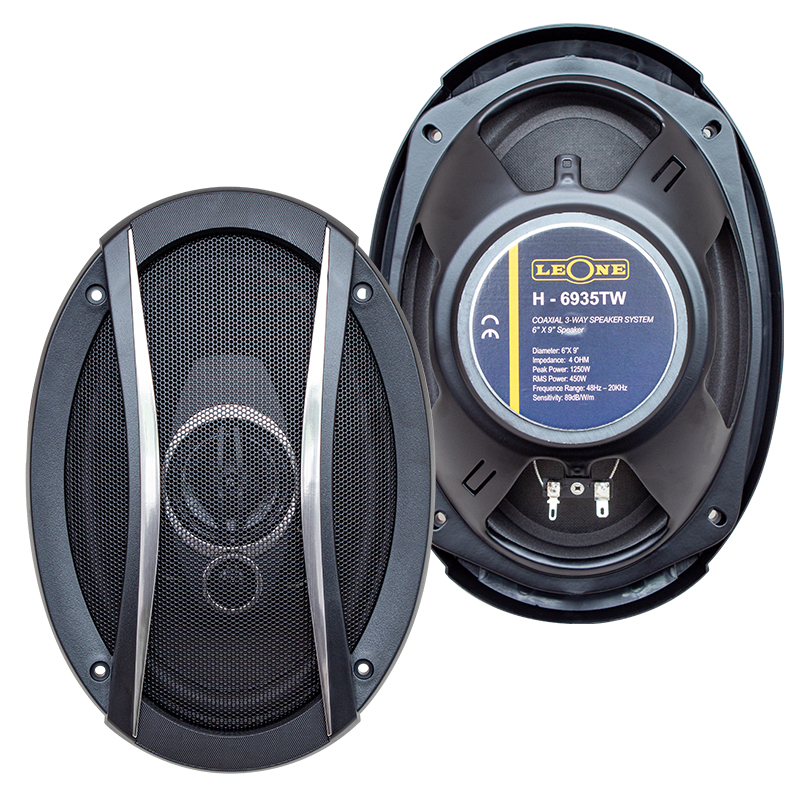 LEONE HR-6935TW 1250 WATT 6X9 KAPAKLI OVAL PLASTİK ÇERÇEVELİ HOPARLÖR (ÇİFTLİ TAKIM FİYAT)