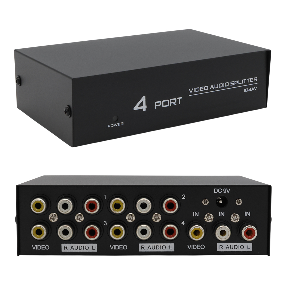 POWERMASTER PM-4831 4 PORT VIDEO AUDIO SPLITTER DAĞITICI