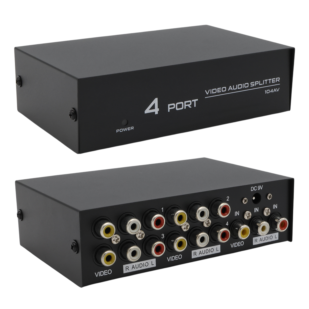 POWERMASTER PM-4831 4 PORT VIDEO AUDIO SPLITTER DAĞITICI