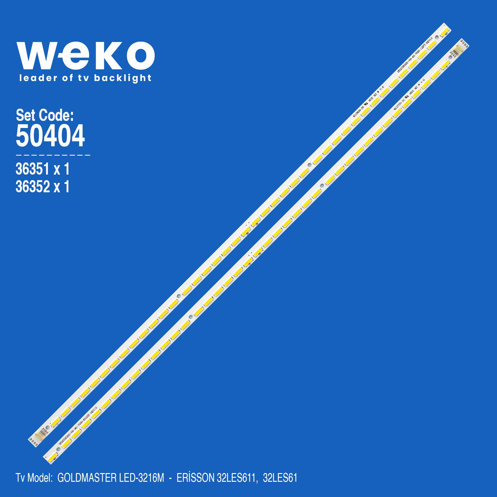 WKSET-5404 36351X1 36352X1 2011CSR320_V6_40_7020 2 ADET LED BAR (40LED)