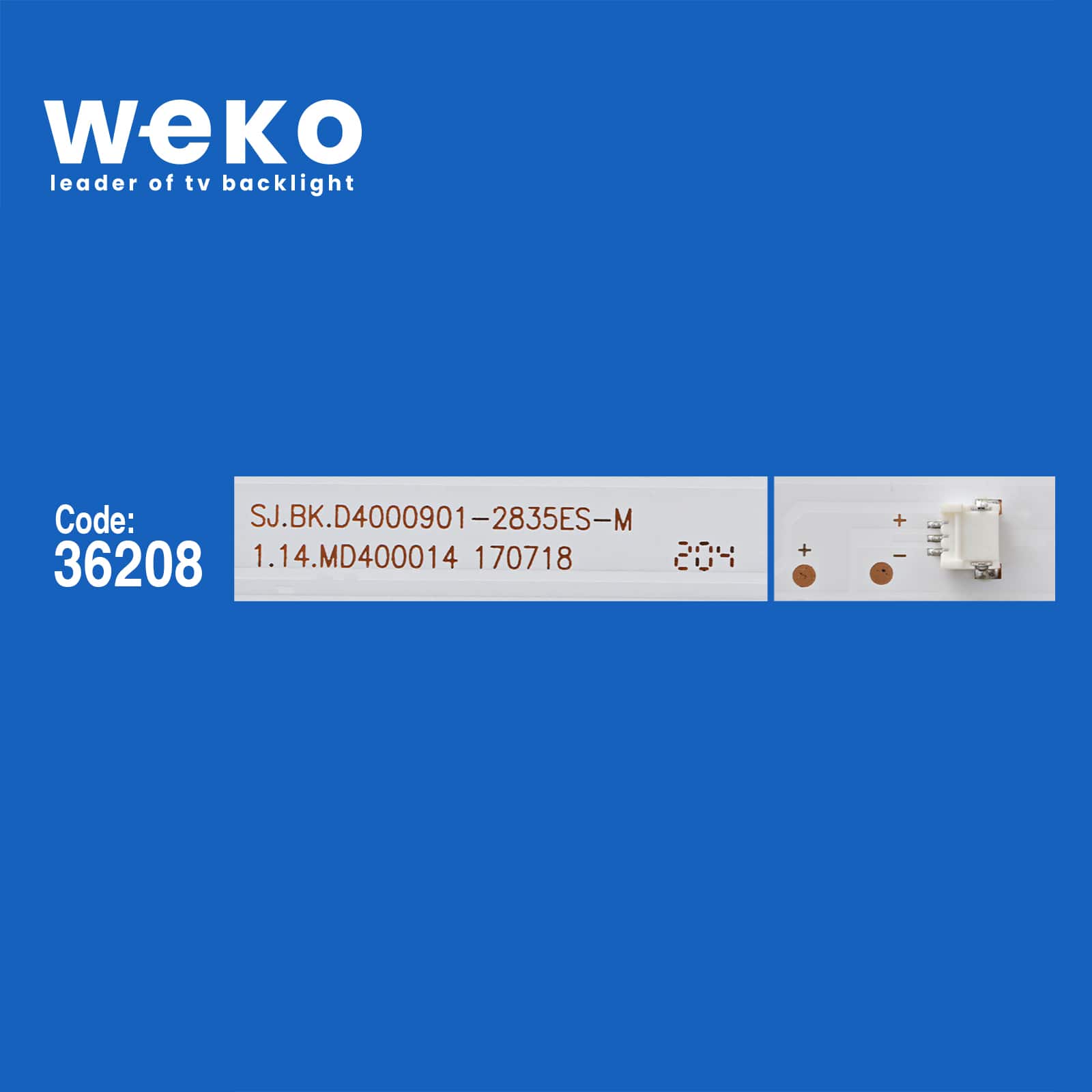 WKSET-5707 36208X4 SJ.BK.D4000901-2835ES-M 1.14.MD400014 170718  4 ADET LED BAR