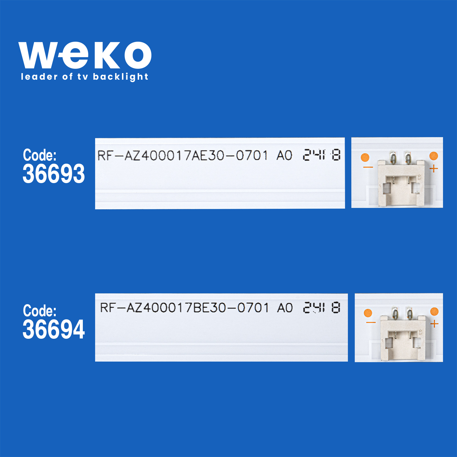 WKSET-5778 36693X1 36694X2 RF-AZ400017AE30-0601 0701 A0  3 ADET LED BAR