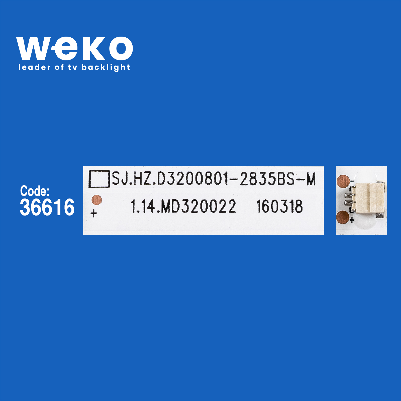 WKSET-5926 36616X2 SJ.HZ.D3200801-2835BS-M 2 ADET LED BAR