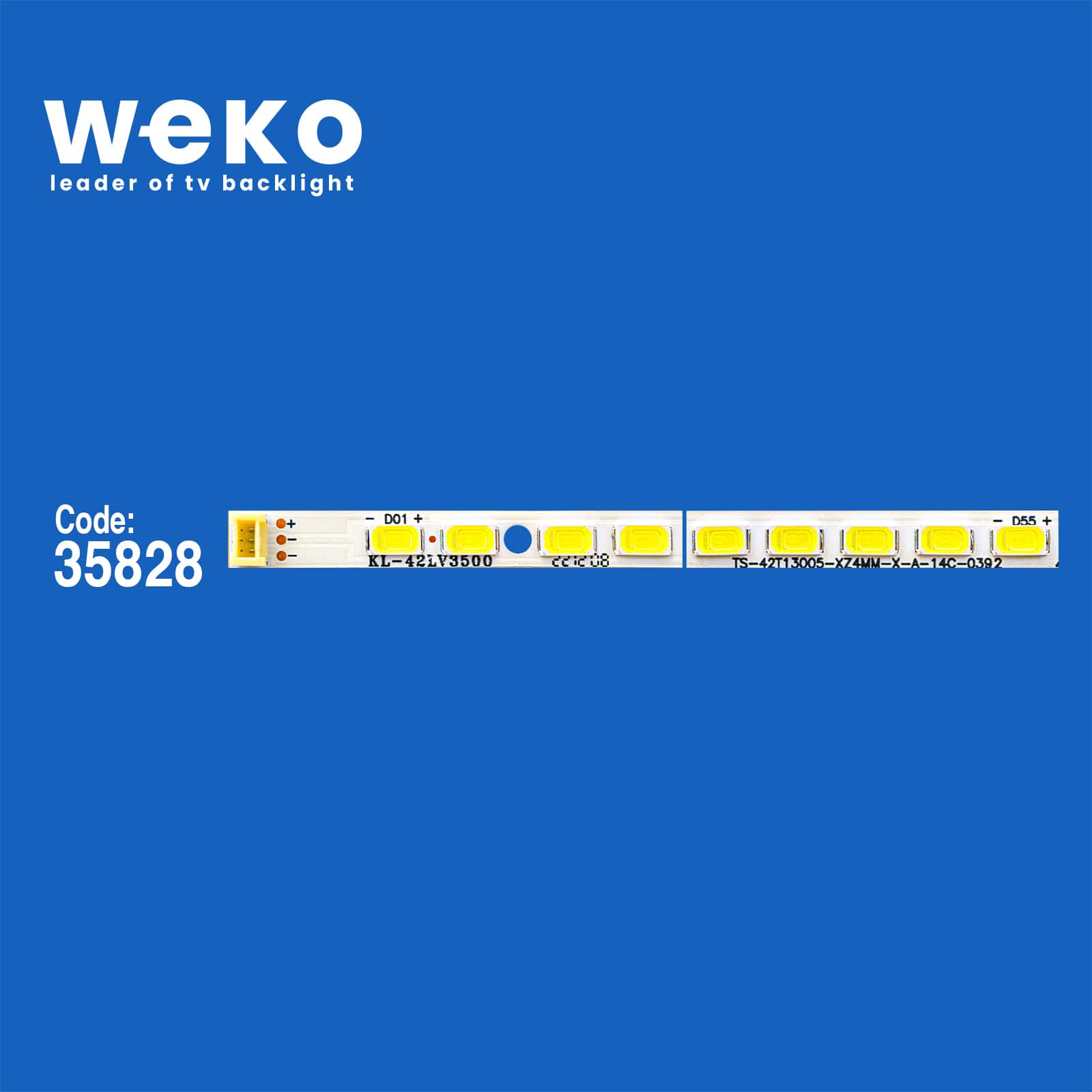 WKSET-5945 35828X2 TS-42T13005-XZ4MM-X-W-12N-639  2 ADET LED BAR (60LED)