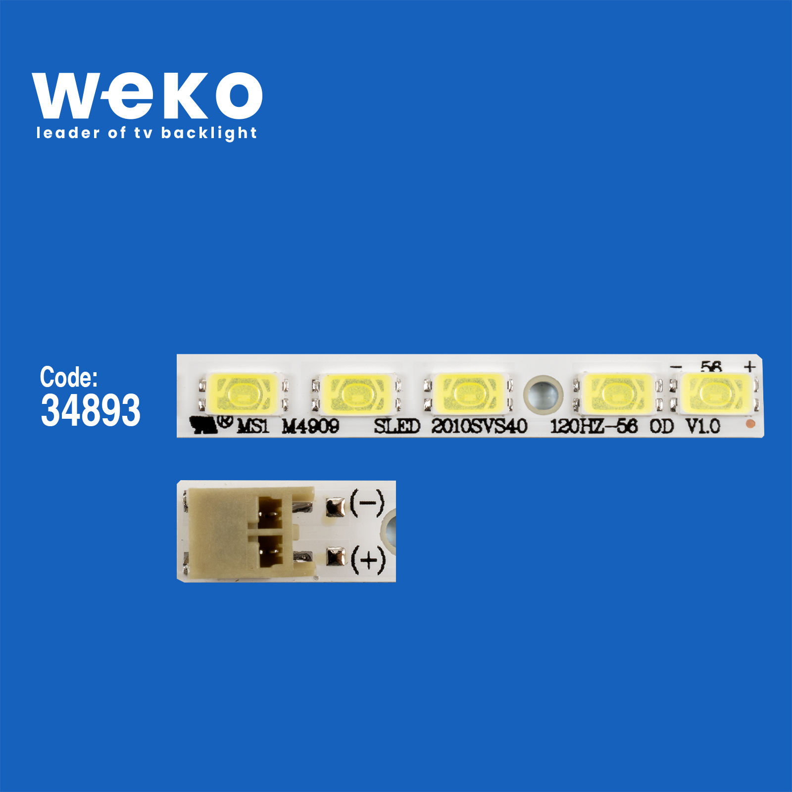 WKSET-6110 34893X4 SLED 2010SVS40 120HZ_56 OD V1.0  4 ADET LED BAR (56LED)