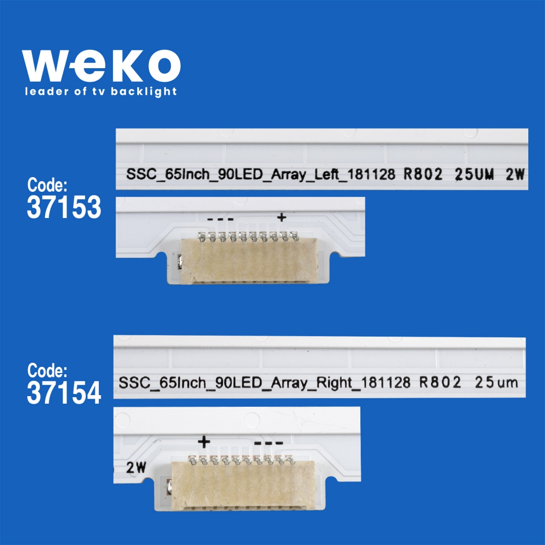 WKSET-6426 37153X1 37154X1 SSC_65İNCH_90LED_ARRAY_LEFT/RIGHT_181128  2 ADET LED BAR (90LED)