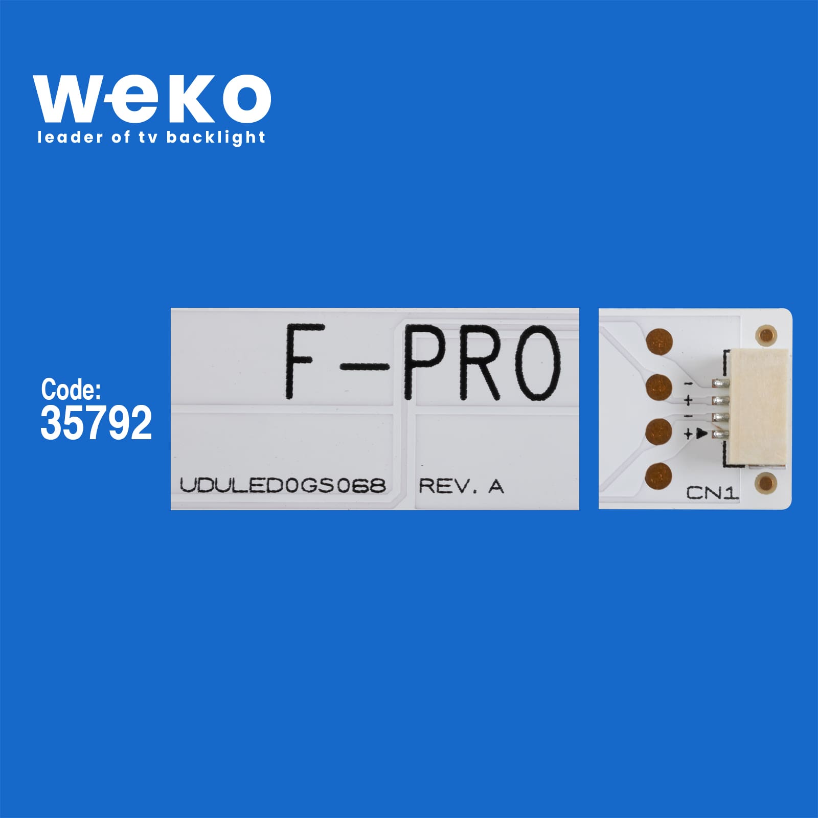 WKSET-6754 35792X10 LG INNOTEK 49INCH_FUNAI_REV.A - VDVLED0GS068 REV.A 10 ADET LED BAR