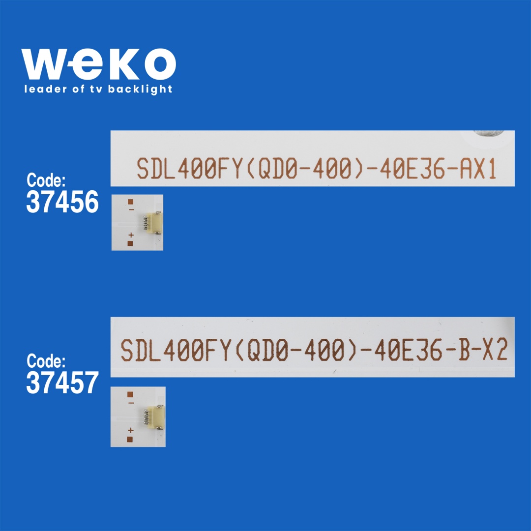 WKSET-6792 37456X1 37457X2 SDL400FY(QD0-400)_40E36_A/B 3 ADET LED BAR