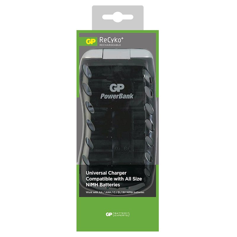 GP PB19GSMTB-2GB1 UNIVERSAL TÜM BOYLAR İÇİN PİL ŞARJ CİHAZI (AA-AAA-9V-C-D BOY TÜM MODELLER ŞARJ CİHAZI)