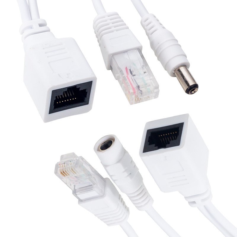 POWERMASTER PASİF POE SPLITTER DİŞİ ERKEK POWER UÇ IP KAMERA POE KABLOSU