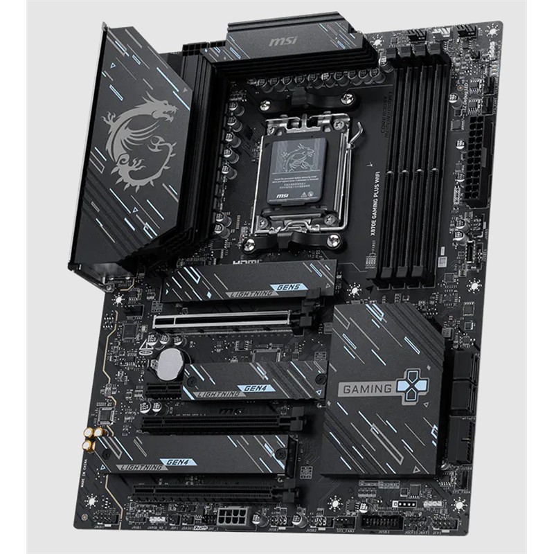 MSI X870E GAMING PLUS WIFI DDR5 8200MT/S 1XHDMI 3XM.2 USB AM5 ATX(AMD AM5 9000/8000/7000 SERİLERİ İLE UYUMLU) 