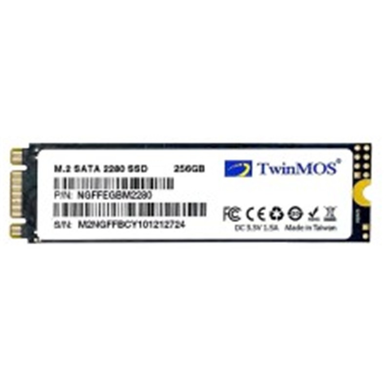256 GB TWINMOS M.2 SATA3 580/550 NGFFEGBM2280 