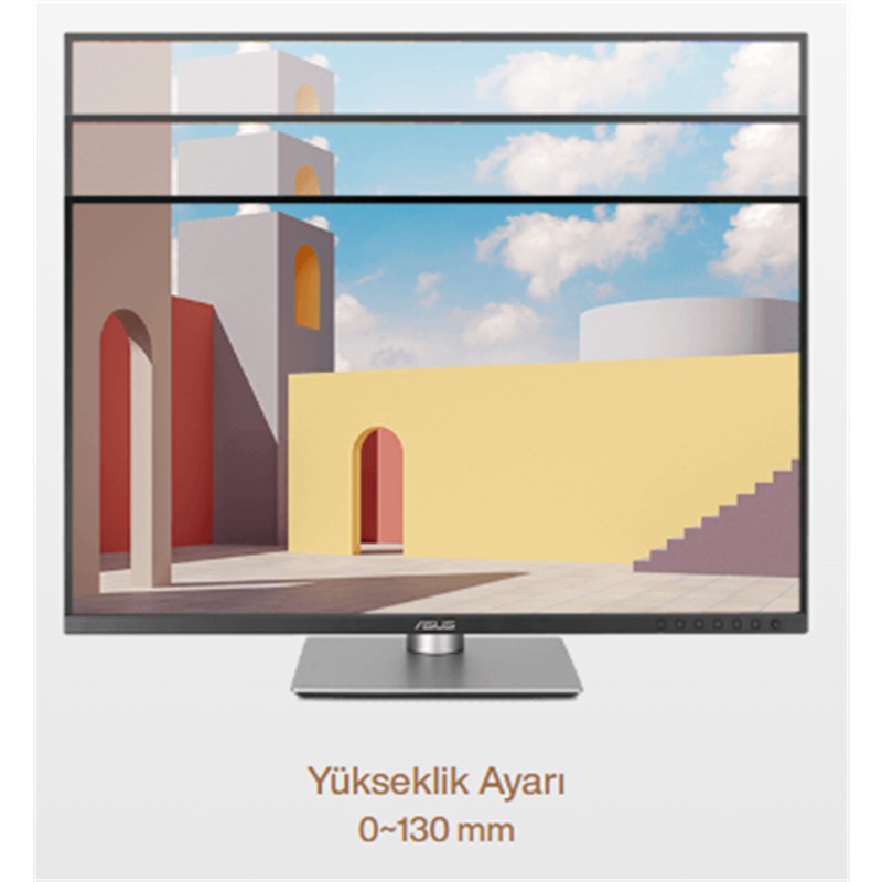 27 ASUS PROART PA279CRV IPS 5MS 60MHZ 2XHDMI 2XDP USB-C 4K 3840X2160 HOPARLÖR YÜKSEKLİK AYARI PİVOT VESA 
