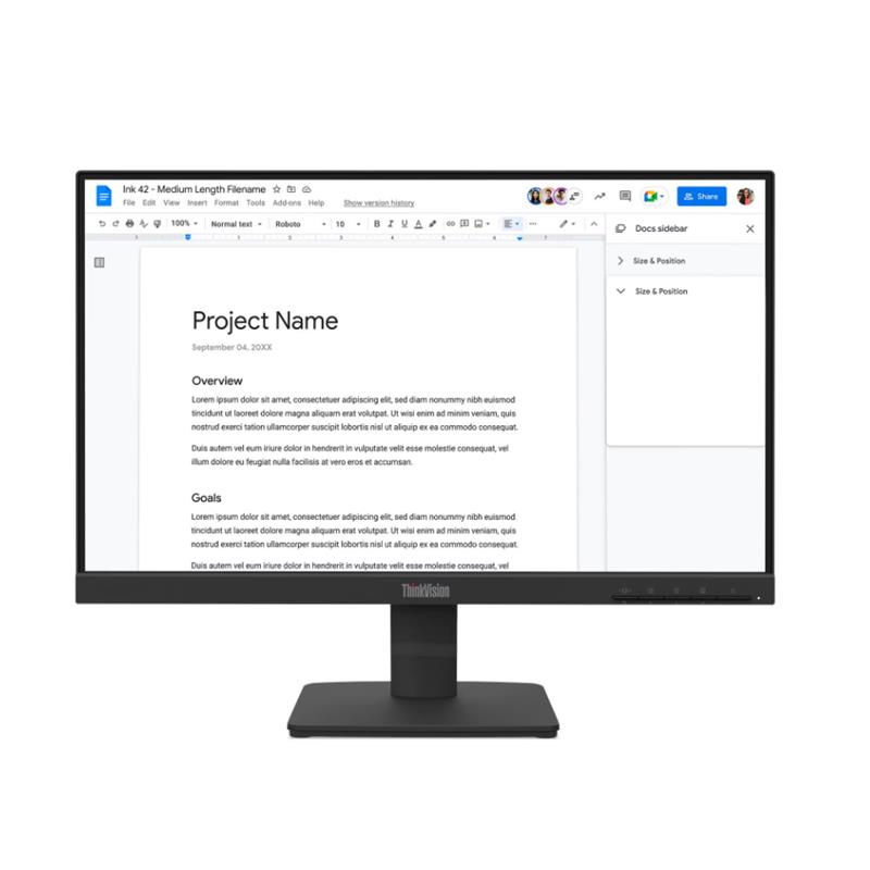 21.5 LENOVO S22-4E THINKVISION 64CBKAT6TK FHD 4MS 100HZ HDMI+VGA WLED MONITOR (3 YIL GARANTİ) 