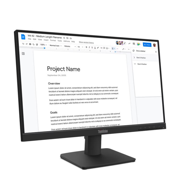 21.5 LENOVO S22-4E THINKVISION 64CBKAT6TK FHD 4MS 100HZ HDMI+VGA WLED MONITOR (3 YIL GARANTİ) 