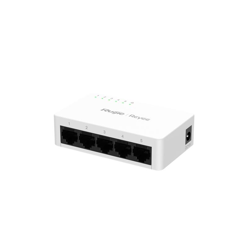 RUIJIE REYEE RG-ES05G-L 5 PORT GIGABIT TAK CALISTIR PLASTIK KASA SWITCH 