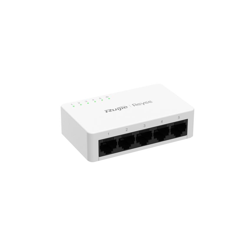 RUIJIE REYEE RG-ES05G-L 5 PORT GIGABIT TAK CALISTIR PLASTIK KASA SWITCH 