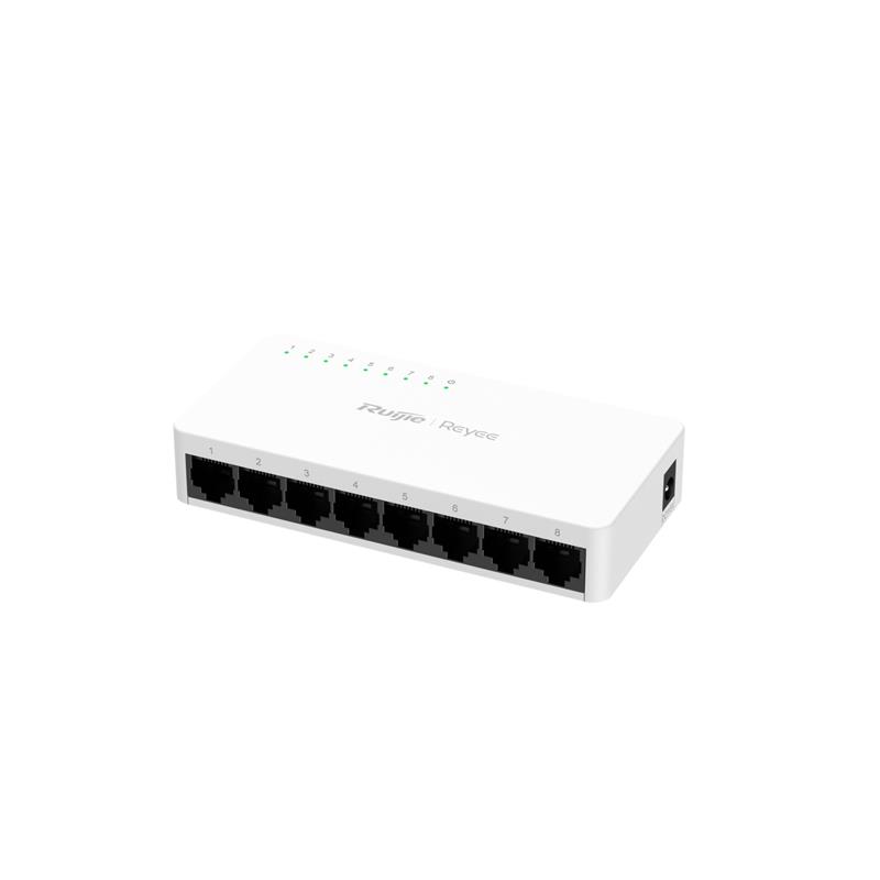 RUIJIE REYEE RG-ES08G-L 8 PORT GIGABIT TAK CALIŞTIR PLASTİK KASA SWITCH 