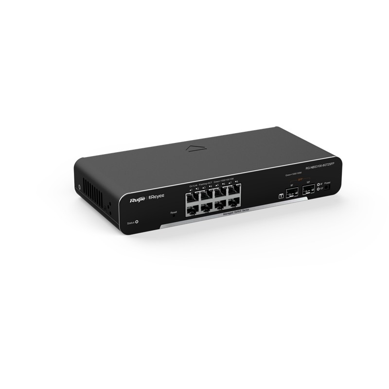 RUIJIE REYEE RG-NBS3100-8GT2SFP 8 PORT GIGABIT + 2XGB SFP UPLINK L2 YÖNETİLEBİLİR RACKMOUNT SWITCH 