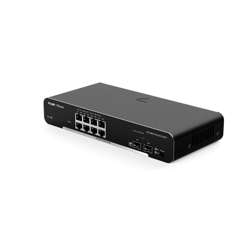 RUIJIE REYEE RG-NBS3100-8GT2SFP 8 PORT GIGABIT + 2XGB SFP UPLINK L2 YÖNETİLEBİLİR RACKMOUNT SWITCH 