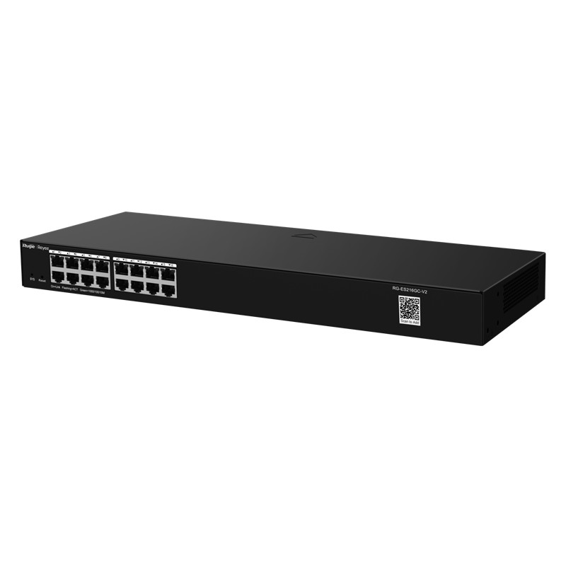 RUIJIE REYEE RG-ES216GC 16 PORT GIGABIT L2 YÖNETİLEBİLİR RACKMOUNT SWITCH 
