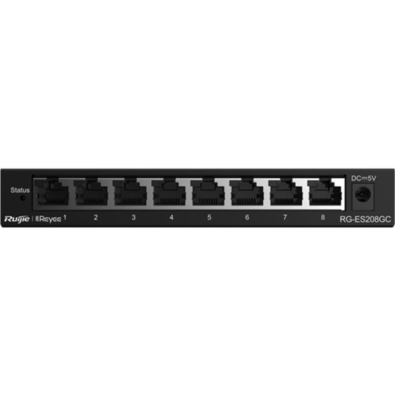 RUIJIE REYEE RG-ES208GC 8 PORT GIGABIT L2 YÖNETİLEBİLİR SWITCH 
