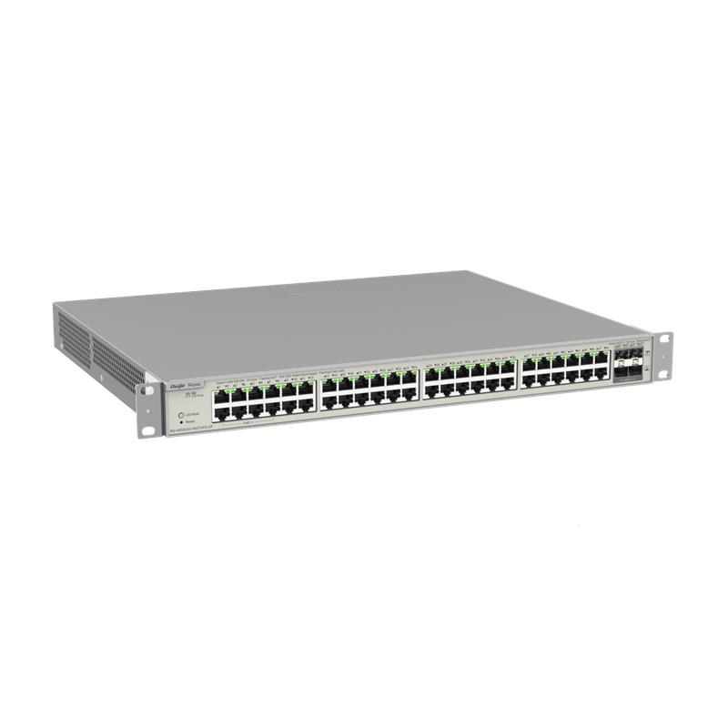 RUIJIE REYEE RG-NBS5200-48GT4XS-UP 48 PORT GIGABIT+ 4X10GB SFP+ UPLINK L3 YÖNETİLEBİLİR 740W POE RACKMOUNT SWITCH 