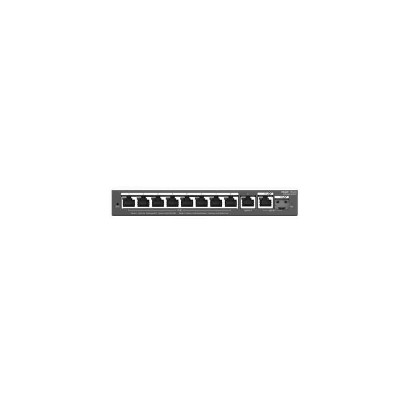 RUIJIE REYEE RG-ES210GS-P 8 PORT GIGABIT + 2XRJ45 1XGB SFP UPLINK 120W POE CLOUD YÖNETİLEBİLİR COMBO SWITCH 