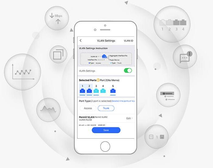 RUIJIE REYEE RG-ES209GC-P 8 PORT GIGABIT + 1 PORT GIGABIT RJ45 UPLINK CLOUD YÖNETİLEBİLİR 120W POE SWITCH 